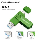 USB-флеш-накопитель DataRunner, USB 3,0, 512 ГБ, 256 ГБ, 128 ГБ, 64 ГБ, 32 ГБ, USB-накопитель для Type Cмикро USB смартфонПК