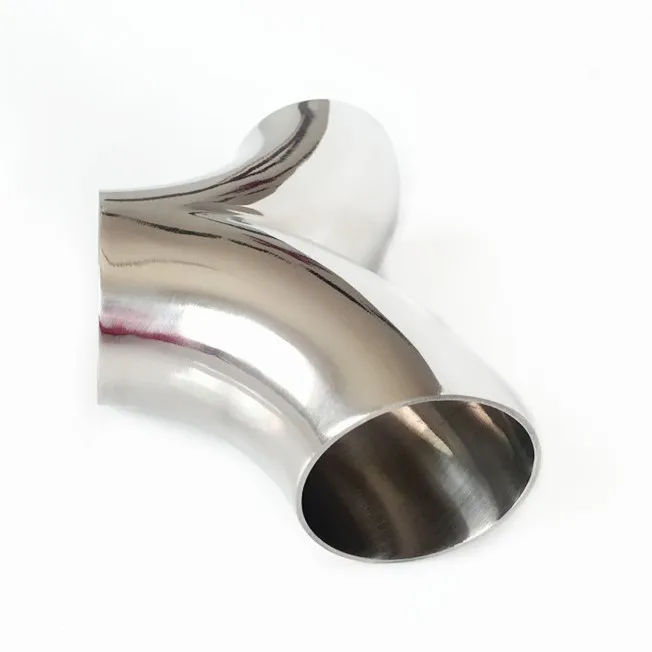 

19-89mm Pipe OD Butt Welding Y-Shaped Elbow 3 Way SUS 304 Stainless Sanitary Fitting Spliter Homebrew Beer Wine