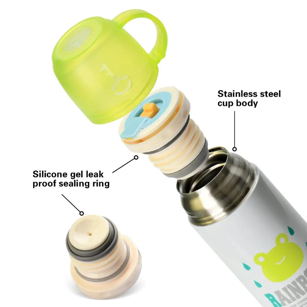 FISSMAN 350ml 500ml Vacuum Bottle Double Wall Stainless Steel Thermos with Portable Mugs Thermal Flask | Дом и сад
