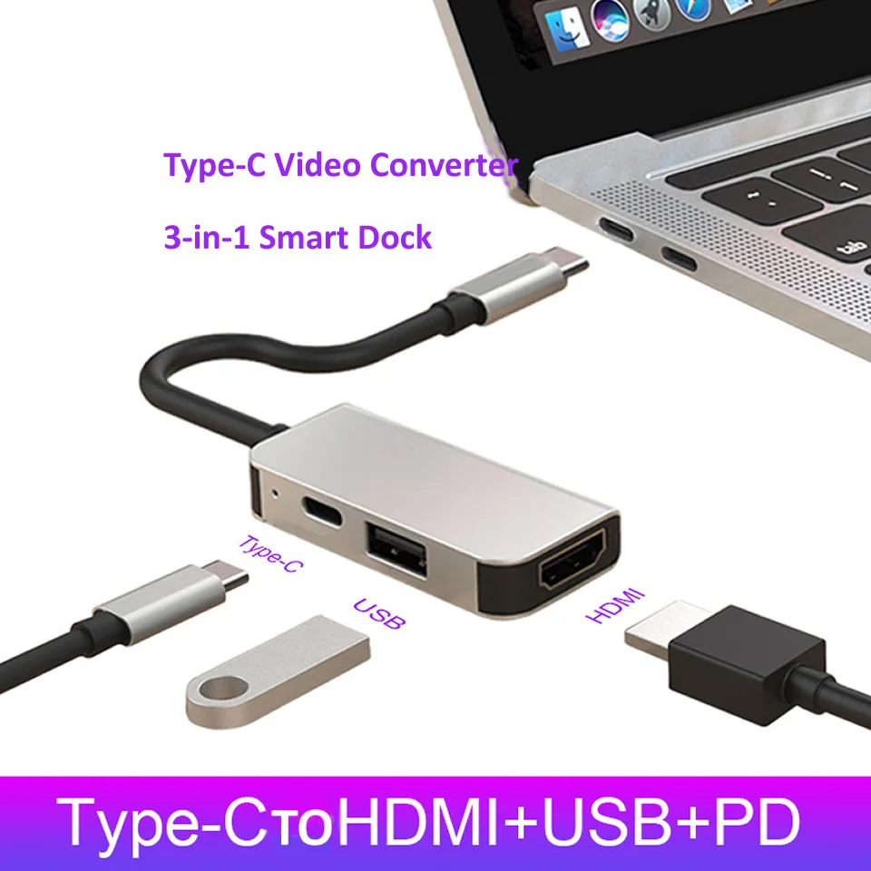 Тип USB C 3 1 к HDMI совместимость с 0 док станция в взаимный обмен данными между