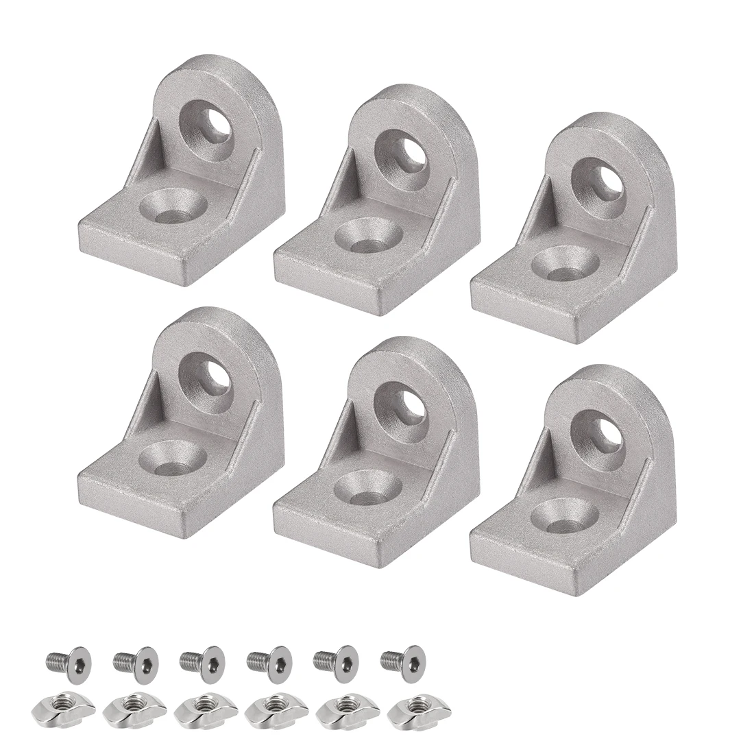 

uxcell Angle Arbitrary Bracket Set for 3030 Series Aluminum Extrusion Profile, 6 Pcs