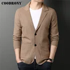COODRONY бренд осень-зима Новое поступление кардиган мужская одежда в повседневном стиле, Вязанная одежда, мягкая Теплый свитер, куртка Homme с карманами C2112