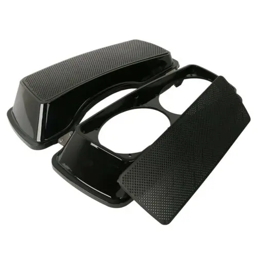 

Motorcycle 6x9" Saddlebag Dual Speaker Lids w/ Grill For Harley Touring Road King Street Glide Road Glide 1993-2013