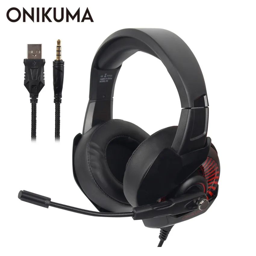 

ONIKUMA K6 Gaming Headset with Microphone casque PC Gamer Bass Stereo Headphones for PS4 Gamepad New Xbox One Laptop Computer