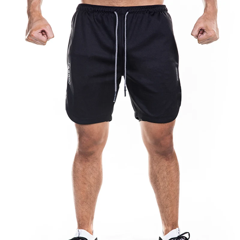 Black Sports Shorts TWTOPSE, мужские спортивные шорты, быстросохнущие, для велоспорта, MTB, горного велосипеда, для спуска, для велоспорта, короткие, для тренажерного зала, для пробежки, тренировочные, 2 в 1, с карманом - Цвет: Black Sports Shorts