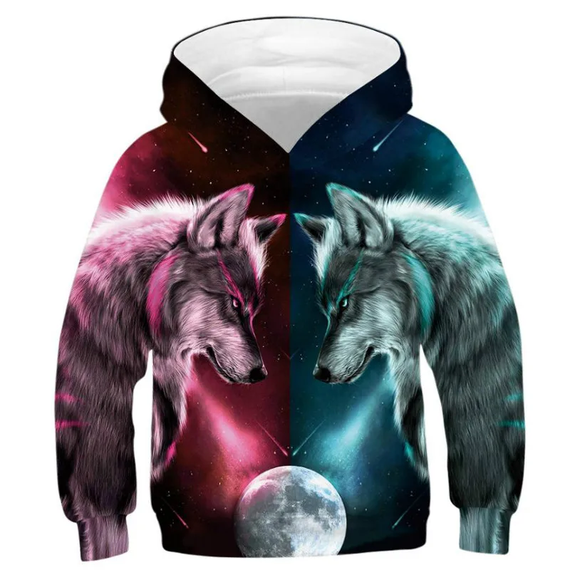 Толстовки для мальчиков и девочек с 3D принтом верхняя одежда подростков на весну