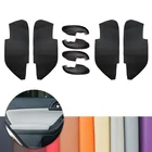 Для Subaru Forester 2013 2014 2015 2016 2017 2018 4 шт. панель подлокотника салона автомобиля из микрофибры Кожаный Чехол Декор