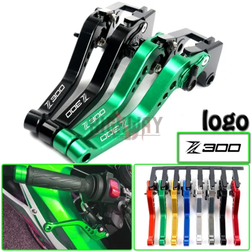 CNC Motorcycle Foldable Extendable Clutch Brake Lever For Kawasaki ZX10R 2016 2017 Green 