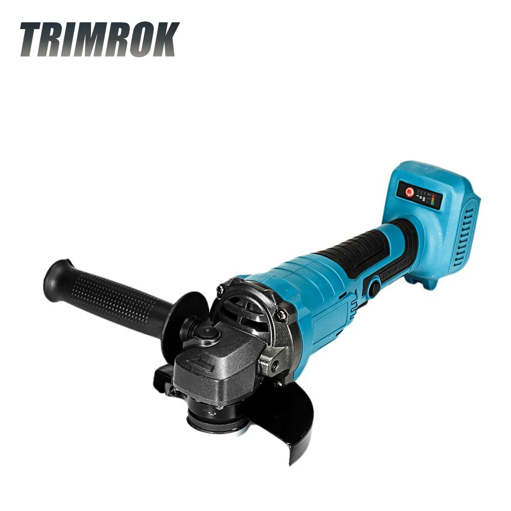 

TRIMROK 18V 125mm Rechargeable Angle Grinder Brushless Cordless Impact Grinding Machine Electric Power Tools For Makita Battery