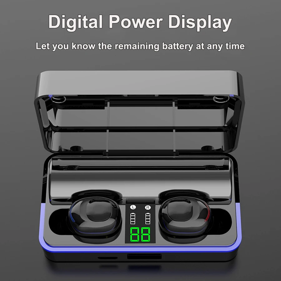 Tws 5,0 Bluetooth наушники беспроводные наушники Hifi 6D бас стерео гарнитура с шумоподавлением свободные руки бинауральные наушники