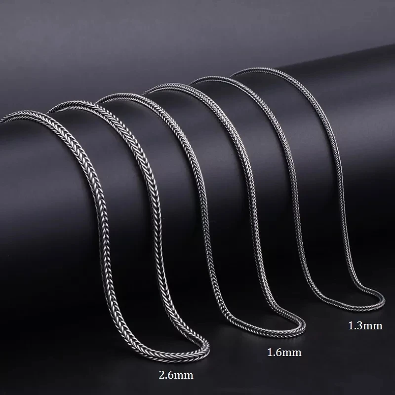 Новые Модные женские ювелирные изделия из титановой стали с звеньями Foxtail -