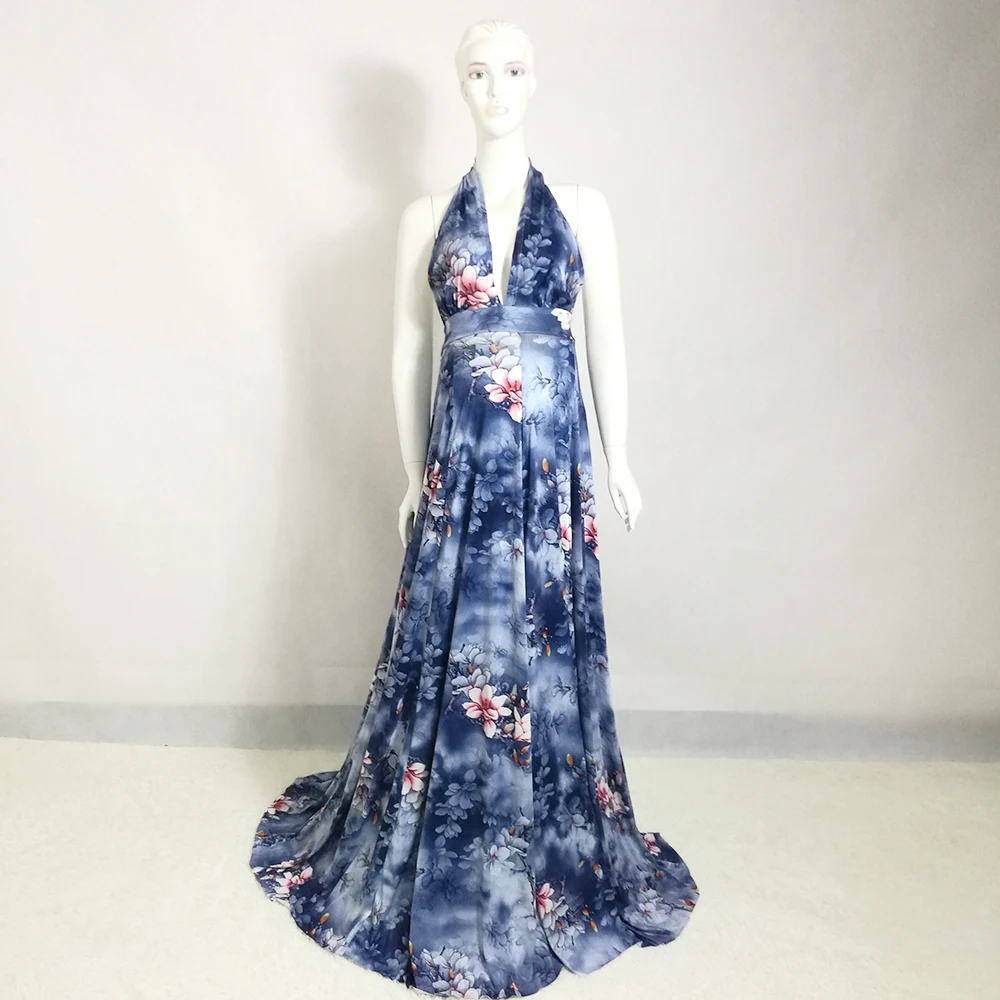 Платье для беременных с V образным вырезом и цветами 2020|Платья| |