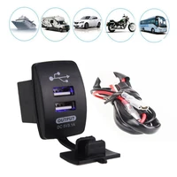 12 24v dual usb car charger 5v 3 1a universal auto mobile phone charger replacement for auto motorcycle electric car boat