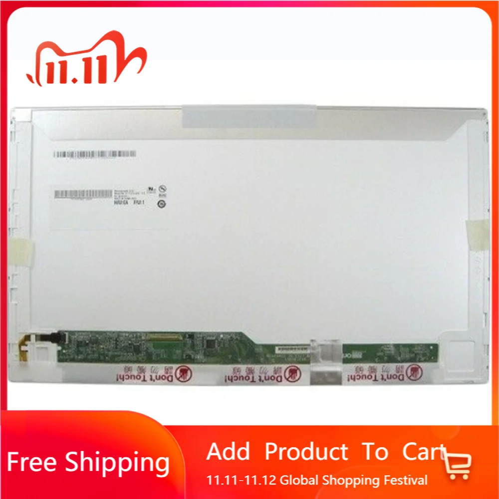 15.6 Inch LTN156AT01-B02  Fit LTN156AT01 B02  EDP 30PIN 60HZ  HD 1366*768 LCD Screen Laptop Replacement Display Panel
