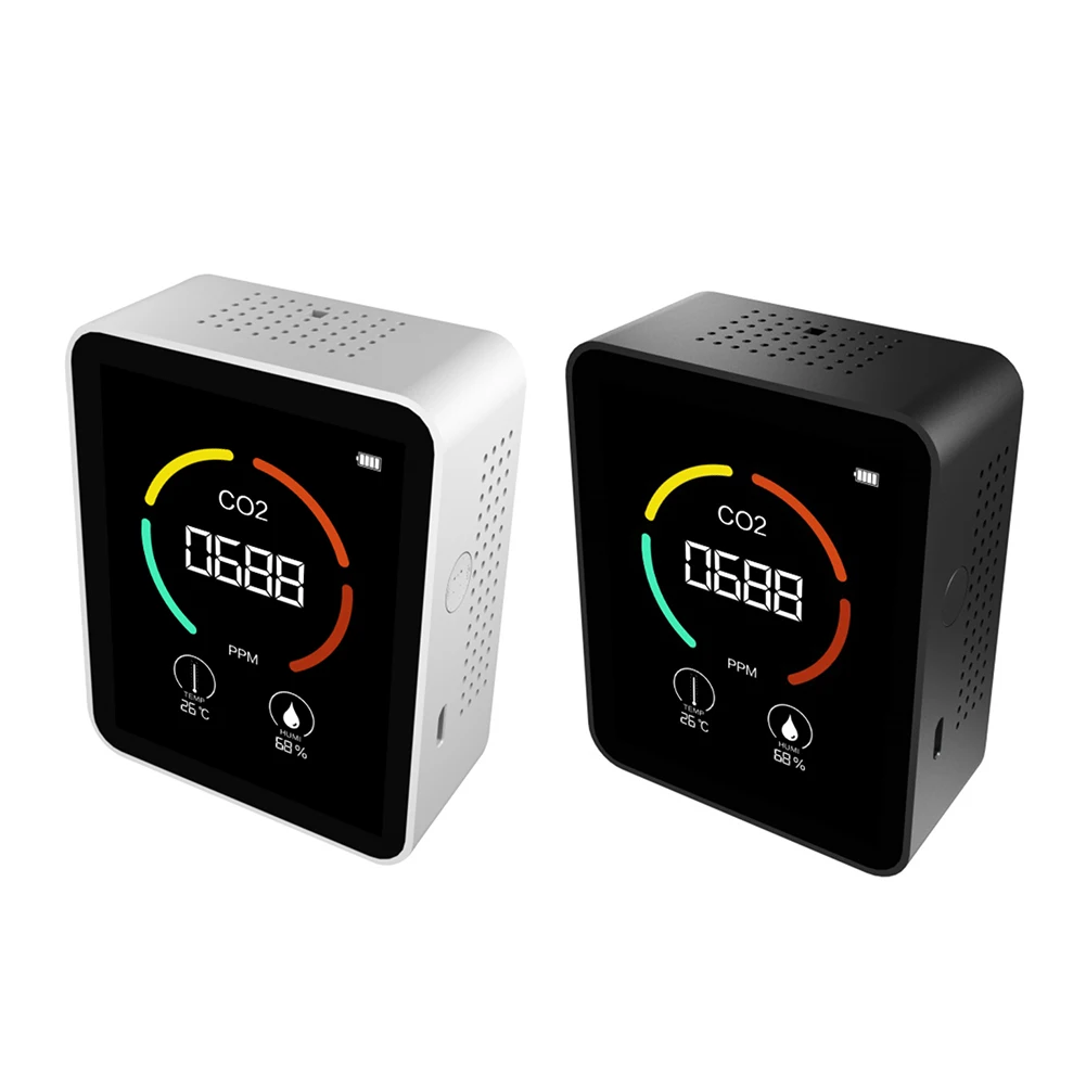 

CO2 Meter CO2 Detector Multifunctional Thermohygrometer Home Intelligent Gas Analyzer Household Digital Air Pollution Monitor