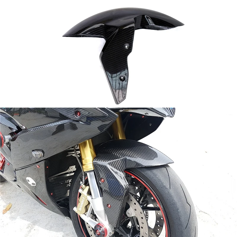 

for BMW S1000RR 2009-2018 Front Fender Splash Mud Dust Guard Mudguard ABS Carbon Fiber Color