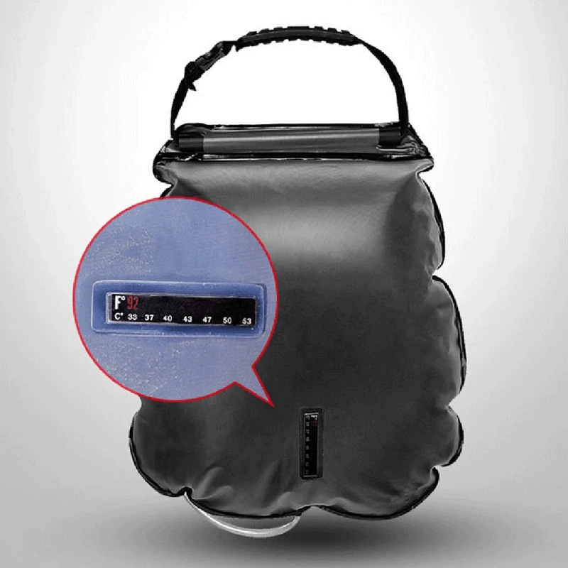 

20L Shower Bag Foldable Water Bag Outdoor Solar Hiking Camping Solar Shower Head Portable Heating Bath Water Storage Bag