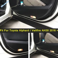 lapetus car door anti kick pads microfiber leather trim covers stickers fit for toyota alphard vellfire ah30 2016 2020