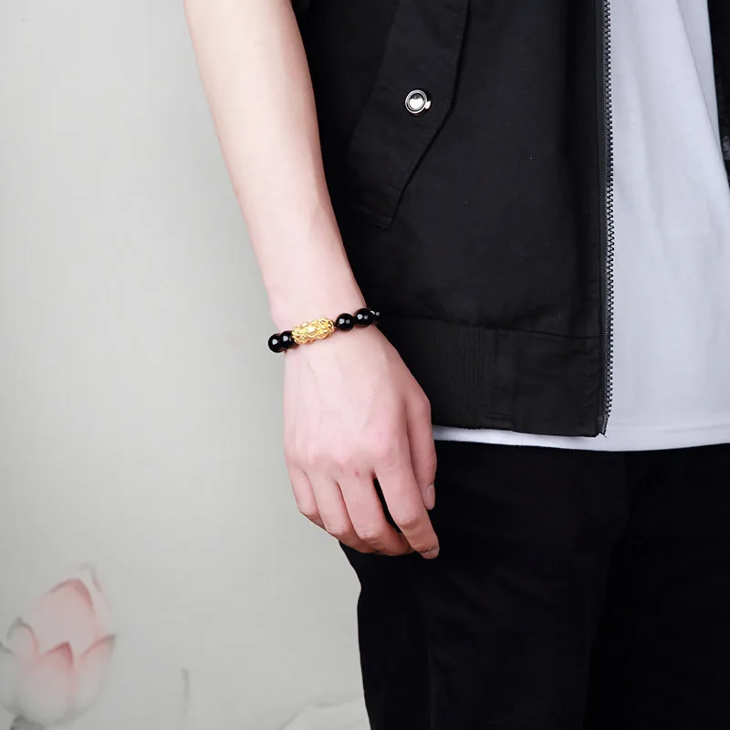 

Men's Charm Beads Bracelet Chinese Feng Shui Pi Xiu Bracelet Wealth Bracelet Good Luck Jewelry Anniversary Birthday Gifts