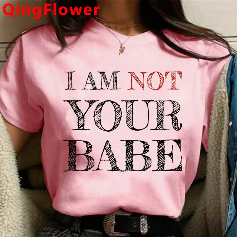 Феминистская девушка Power Grl Pwr Feminism Футболка Летний Топ Женская эстетика ulzzang