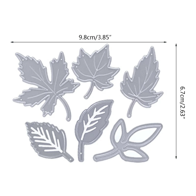 

DIY Leaves Printing Carbon Steel Mould, Clear Stamp Embossing Mold for Paper Card and Craft Gift Making