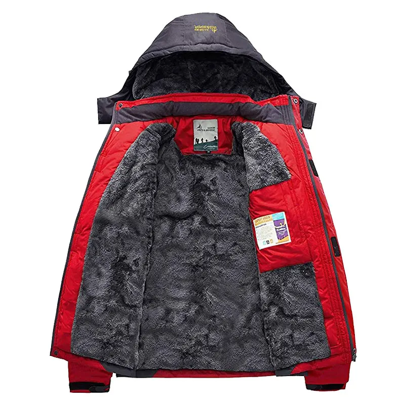 Женская зимняя флисовая водонепроницаемая куртка для активного отдыха лыжного