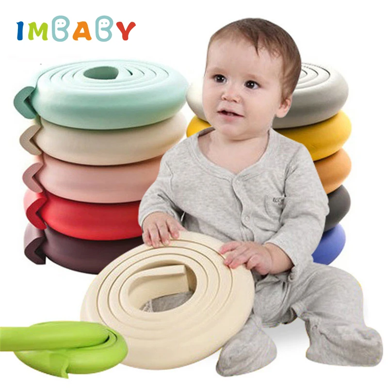 

IMBABY 2PCS Furniture Corners Table Protector Children Strips Edge Protection Baby Safety Table Corner Protection From Children