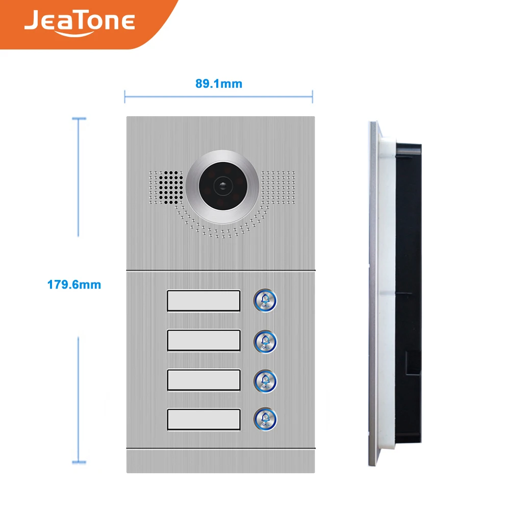 Видеодомофон JeaTone камера с дверным звонком 1 0 мегапиксельная IP водонепроницаемая