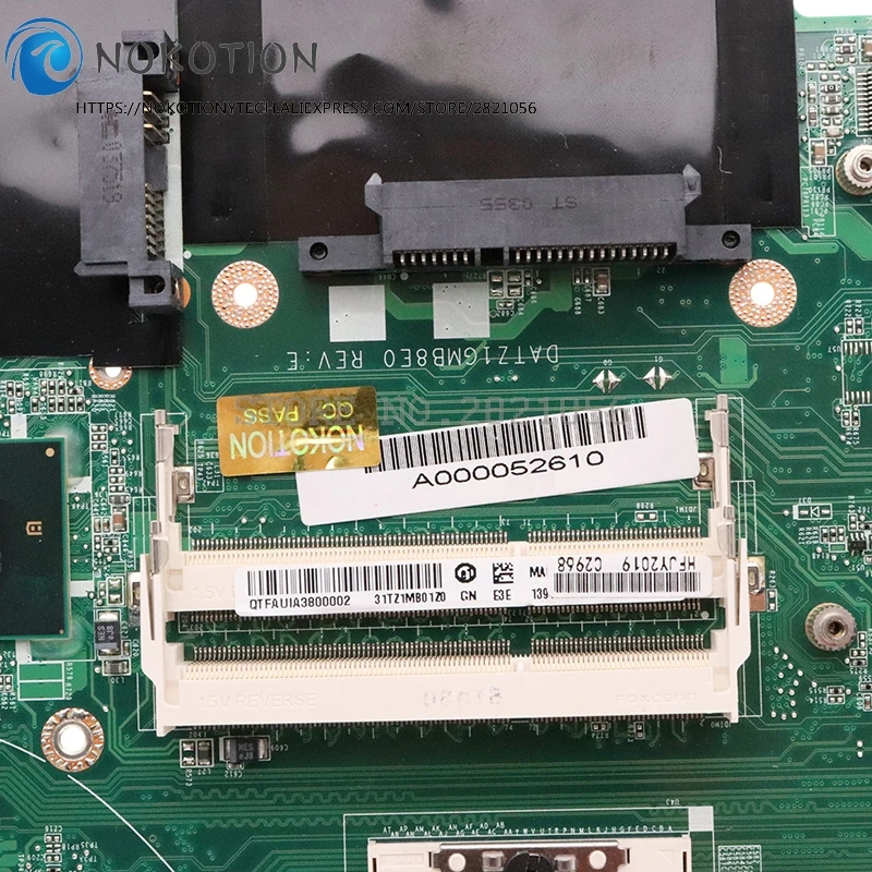 Материнская плата NOKOTION A000052610 DATZ1GMB8E0 REV E для ноутбука TOSHIBA Qosmio P500 P505 материнская HM55