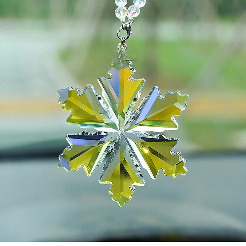 Рождественский подарок прозрачный кристалл большие снежинки украшения Ловец