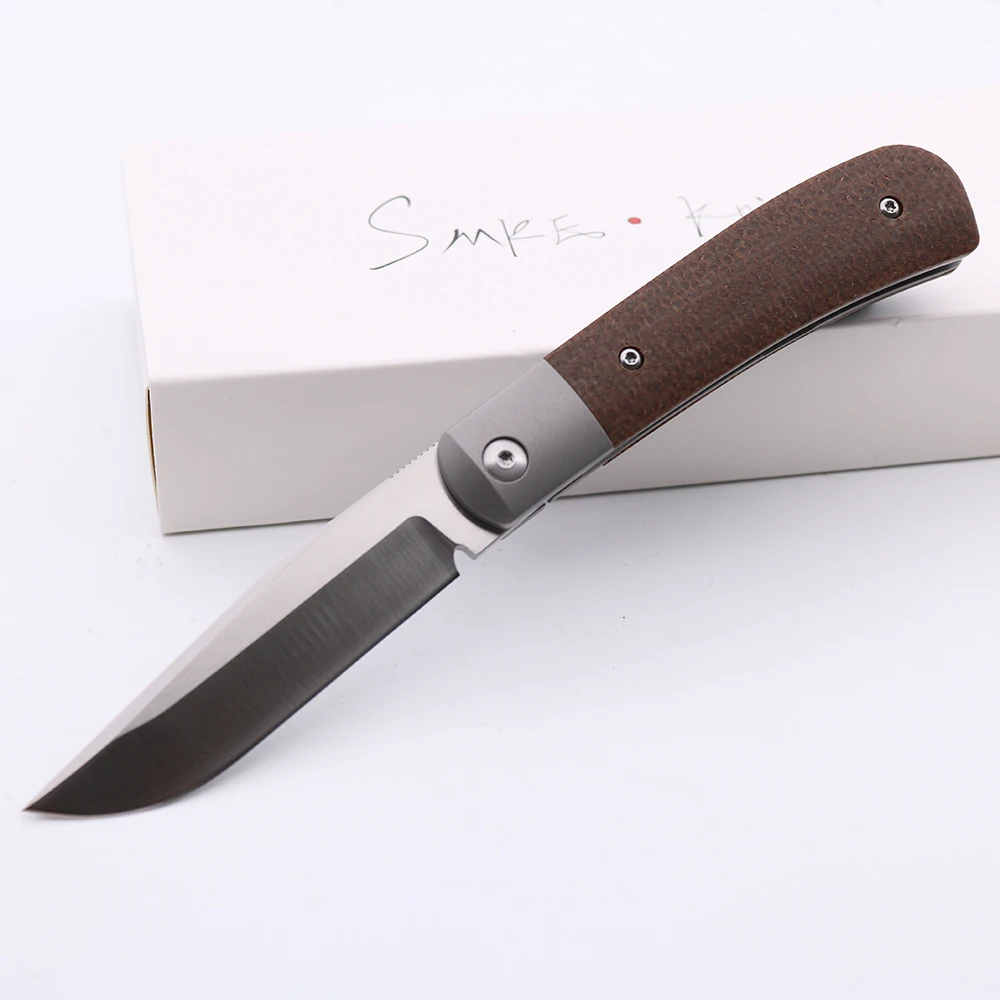 Быстрая доставка ножи SMKE охотничий складной нож с передней флиппером D2 лезвие