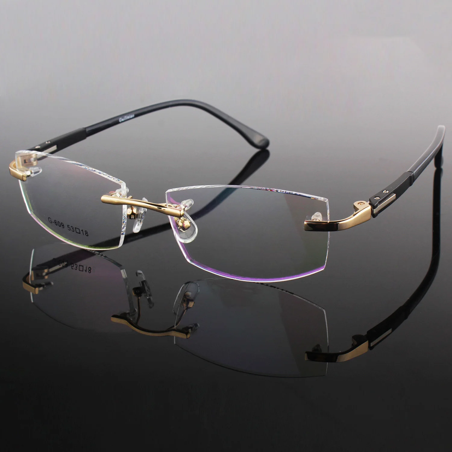 Zerosun очки без оправы для мужчин по рецепту близорукость/диоптрий оптические