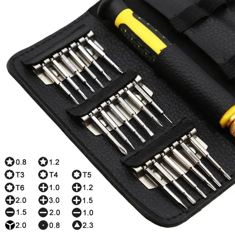 22pcs Multi-functional Screwdriver Set for Mobile Phone Repair Tool 18pcs Driver 1pcs Handle/Tweezers 2Pcs Crowbar | Инструменты