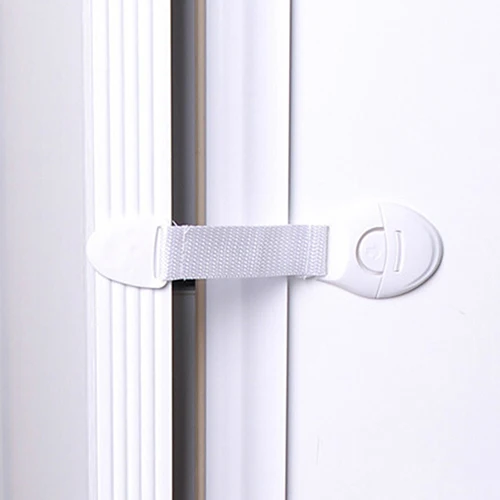 Cerraduras de seguridad para cajones de puerta de armario para ni&ntilde;os, correas para refrigerador, equipo de seguridad para ni&ntilde;os peque&ntilde;os, 5 uds.-3