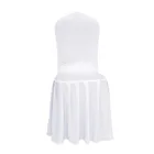 Новинка 2021, свадебные чехлы на стулья из спандекса с плинтусом для вечевечерние, украшение для отеля, высококачественный Эластичный чехол на сиденье