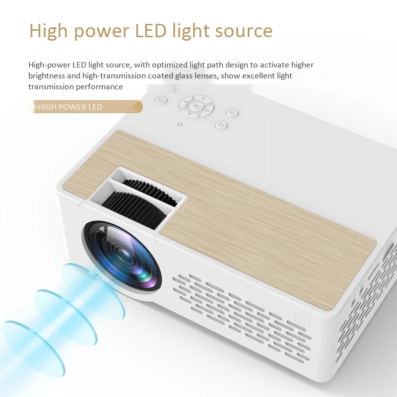 J12 Mini Projector WIFI Phone Screen Mirroring Display 5000 Lux Beamer Full HD 1080P Home Theater EU Plug |
