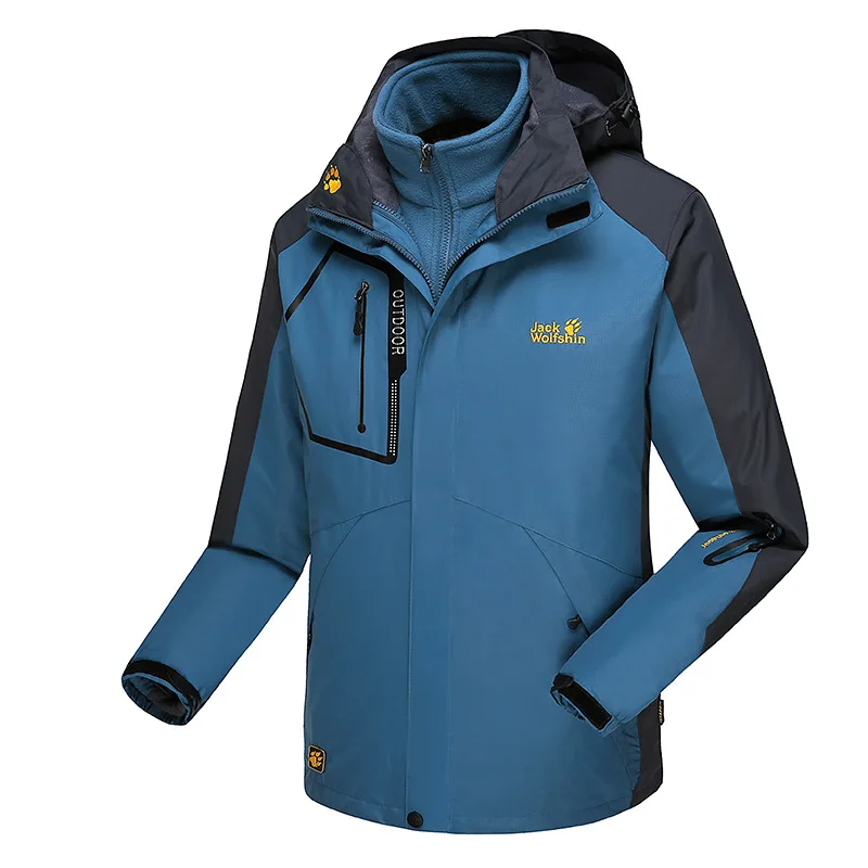 Sen zhou Jack Wolfskin открытый Двухсекционный флисовый съемный плечевой внутренний плащ куртка для мужчин и женщин Thre
