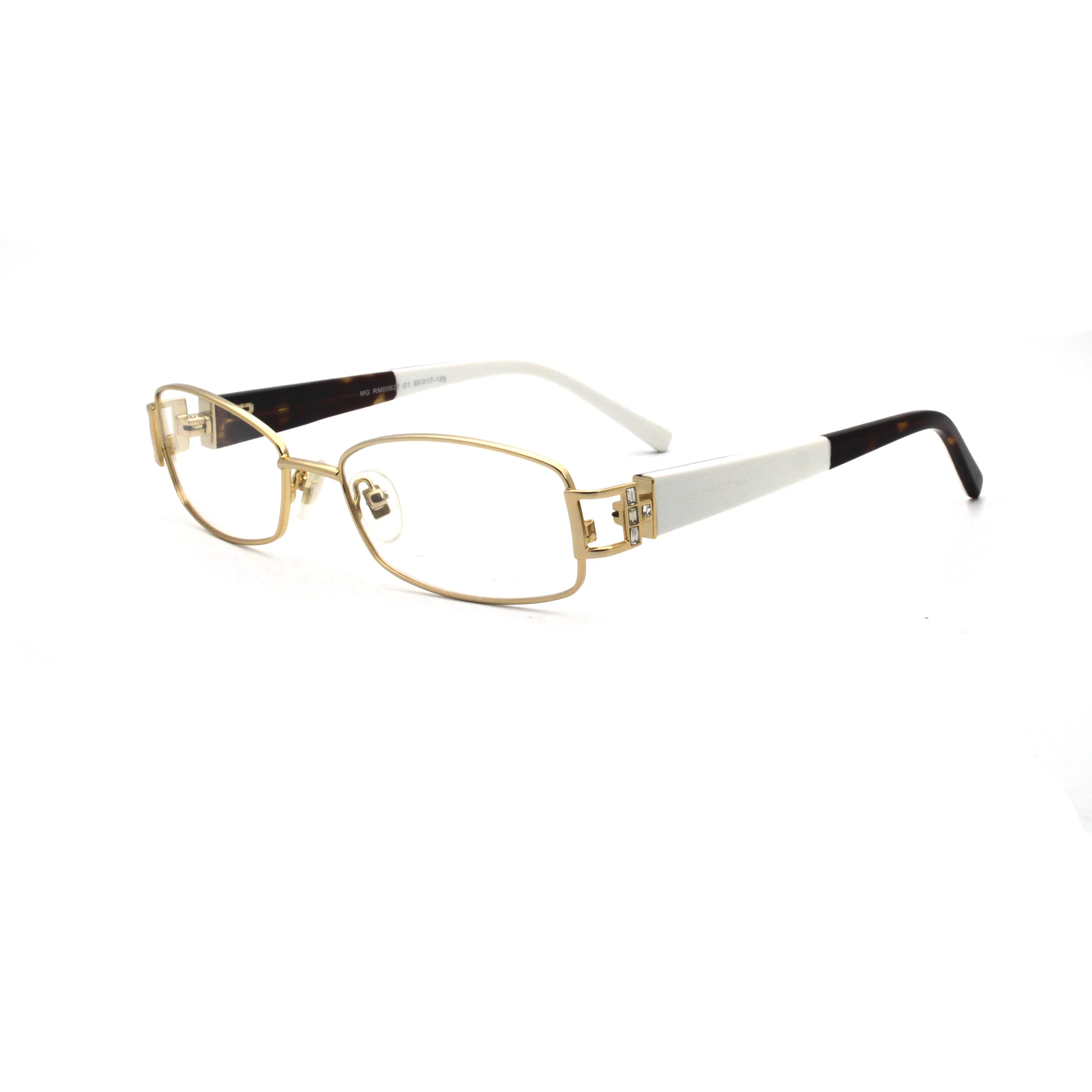 

New Fashion Italy Design Glasses For Men Black Stainless Steel with metal Eyeglasses Eyewear RM00627-C1