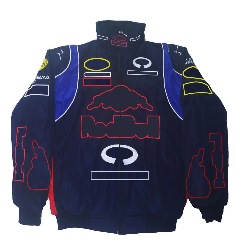 

F1 racing cotton jacket 2021 new full embroidered F1 team uniform warm cotton jacket