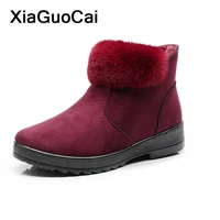 women shoes winter warm snow boots fur high top ladies shoes cotton plush female ankle boots slip on footwear 2020 new arrival
