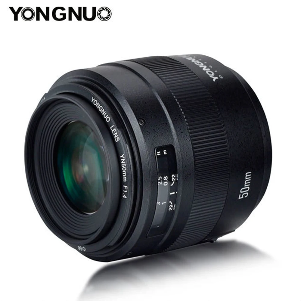 Объектив YONGNUO YN50mm F1.4 с большой апертурой и автофокусом для Canon EOS 70D 5D2 5D3 600D DSLR