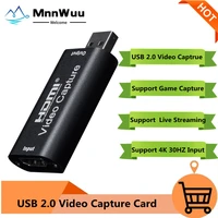 hdmi video capture card usb 2 0 hdmi video grabber box for ps4 game dvd camcorder camera record video card live streaming