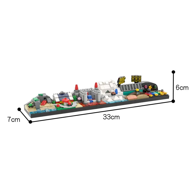 

436 PCS MOC Game Series City Street Scene Landmark Skyline Building Blocks Modular Architecture Block Model
