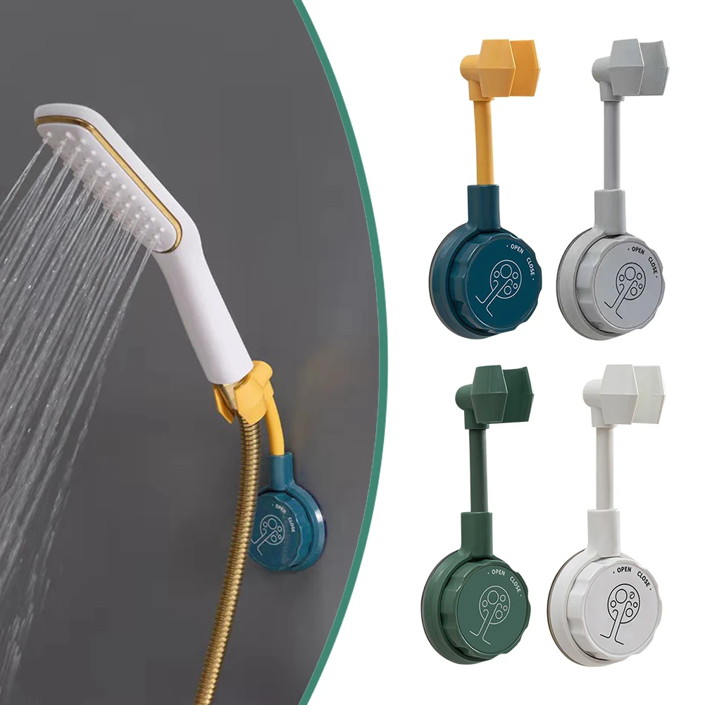 

Universal Bathroom Stand Durable Suction Cup Easy Install Modern Adjustable Bracket 360 Degree Rotation Shower Head Holder