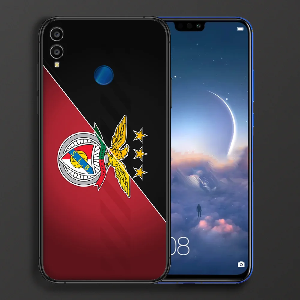 

Portugal Benfica soccer Phone case For Huawei Honor 6A 7A 7C 8 8A 8X 9 9X 10 10i 20 Lite Pro Play black prime tpu shell soft