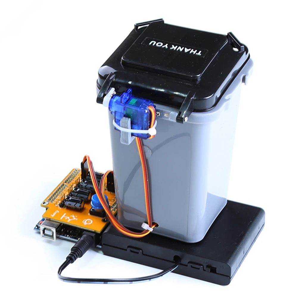 

DIY Automatic Trash Can Robot DC6-12V Gift Creative for Kids Adults Gifts