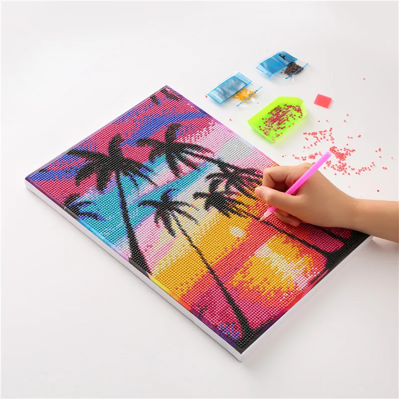 

Набор для алмазной живописи 5D «сделай сам», алмазная вышивка с мотивом пейзажа, моря, 3d-живопись, круглая картина, подарок без рамки