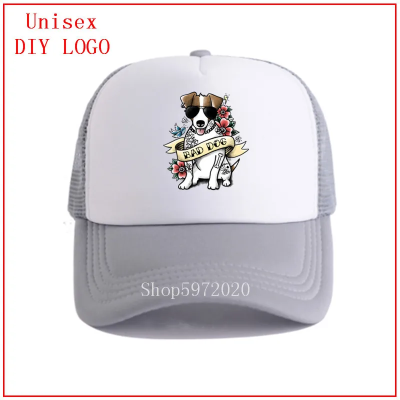 Модная сетчатая Кепка Джек Рассел терьер крутая Татуировка рисунок питомца