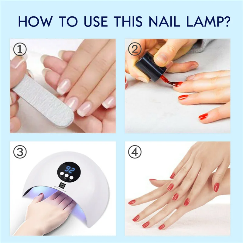

36W LED Nail Dryer UV Lamp Gel Nail Polish Fast Curing Light Timer Sensor Salon Quick-drying Three-speed Timing Nail Lamp