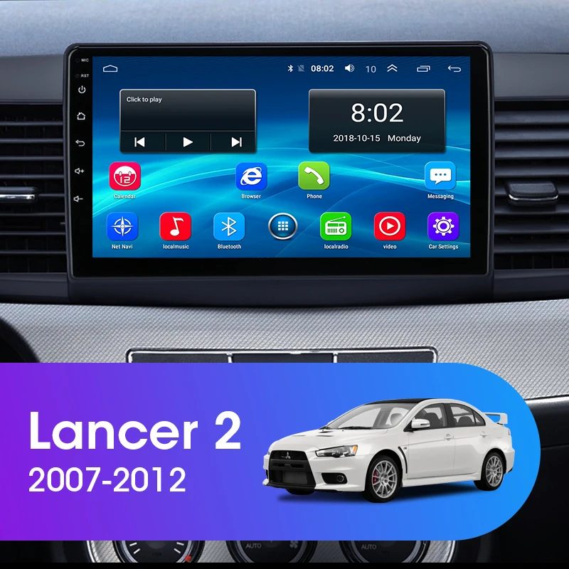 JMCQ 10 &quotRDS для Mitsubishi Lancer 2 2007-2012 автомобильное радио 4G Wifi Android плеер GPS Мультимедиа